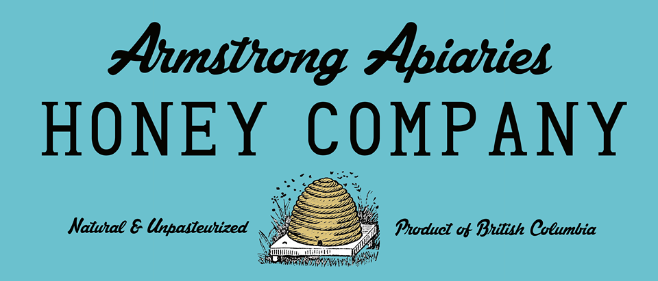 armstrong apiaries honey logo