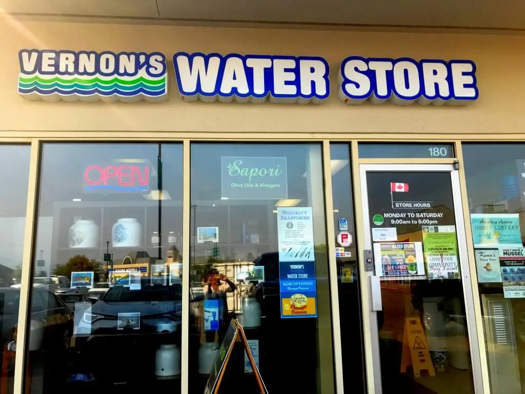 vernons water store front