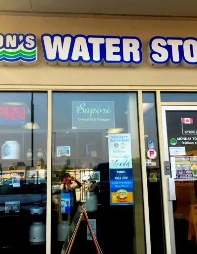 vernons water store front